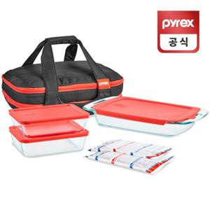 코렐 파이렉스 베이크웨어 단열 캐리어 포터블 세트 (WD7FD85)