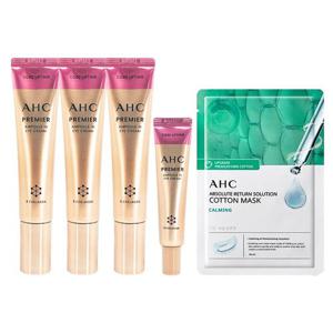 [AHC][ 홈쇼핑 최신상 ] AHC 아이크림 시즌 12 프리미어 앰플인 40ml 3개+12ml 1개+마스크팩 1매(카밍)