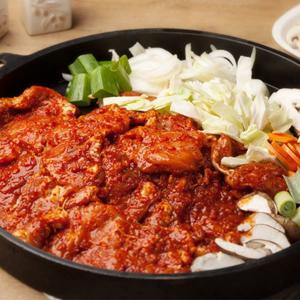 [춘천그린식품]국내산 닭다리살 춘천 냉장 웰빙닭갈비 2kg골라담기(일반맛/매운맛)+추가양념장+떡사리