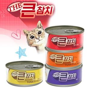 더큰참치 160g x 24개 4종 고양이캔  고양이간식