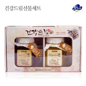 [영월농협] 건강드림 벌꿀 선물세트(아카시아꿀550gx1병+야생화꿀550gx1병)