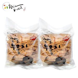 라이스웰 황동판에 구운 찹쌀누룽지1kg x 2봉, 총 2kg