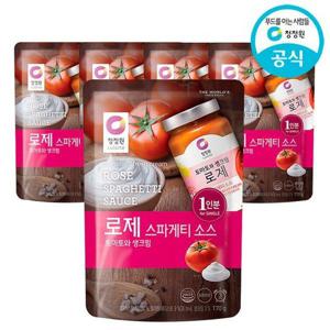 갤러리아_청정원 싱글파우치 로제 스파게티 소스 170g 5개