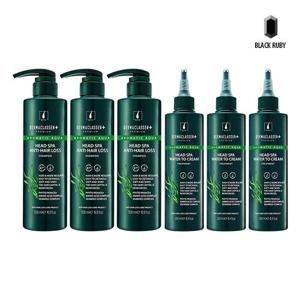 [기타 (뷰티)]더마클라센 헤드스파 탈모완화 샴푸 500ml x3 + 트리트먼트 250ml x3