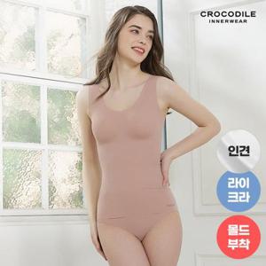 [크로커다일 언더웨어][크로커다일] 인견 라이크라 오프 핑크 감탄슬리머+팬티 2종 CDW2N51_T