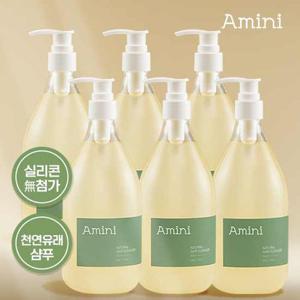 ★홈앤단독기획★ 아미니 내추럴 헤어클렌저 500ml×6