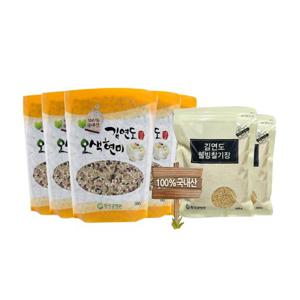 김연도 오색현미 500g 8봉 + 기장  300g 2봉