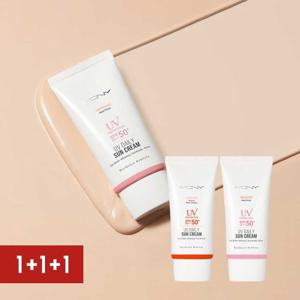 [VIP]맥퀸뉴욕 1+1+1 UV 데일리 저자극 선크림 톤업 SPF50+