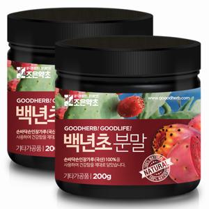 [조은약초] 프리미엄 백년초가루 200g x 2통 구성 ( 총 400g )