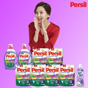 퍼실 컬러젤 라벤더 플러스 2.7L 2통, 1.8L 6팩, 버넬1통