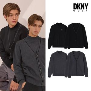 ★텐텐★[DKNY GOLF] 23FW DKNY 밀라노립 가디건+니트세트 남성 2컬러 택1