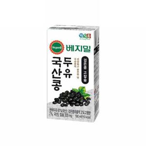 [베지밀]국산콩 검은콩 고칼슘 두유 190mlx32팩