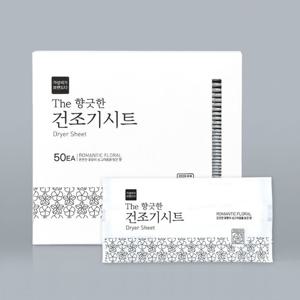 The 향긋한 건조기시트 섬유유연제 꽃향 50매입