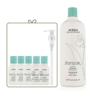 갤러리아_[8월][단독] 샴퓨어 리터 샴푸 세트 (샴푸 50ml*3 + 컨디셔너 50ml*2