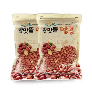 [향맛뜰] 여주 볶음땅콩 1kg x 2봉 / 고소한 국내산 땅콩