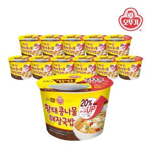 [오뚜기] 맛있는 오뚜기 컵밥 황태콩나물해장국밥(증량) 301.5g x 12개(1박스)