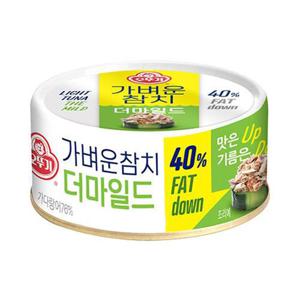 [오뚜기] 가벼운참치 더마일드 100g x 36(1box)