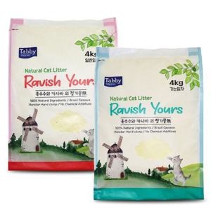 테비토퍼 Ravish Yours 라유 카사바 4kg 4개입 고양이모래