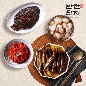 [반찬단지] 무말랭이 1kg+깻잎무침 1kg+간장고추 1kg+알마늘 1kg