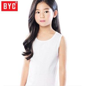 BYC 여아 아동런닝 5개세트 유아 흰색런닝셔츠 아기민소매 여름나시 순면 어린이속옷