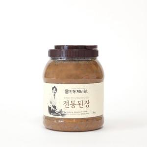 안동제비원 국산 콩으로 만든 전통 한식 재래 된장 3kg