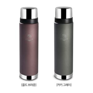 아폴로 스텐 진공 보온병 500ml 카키그레이 (EL1541)