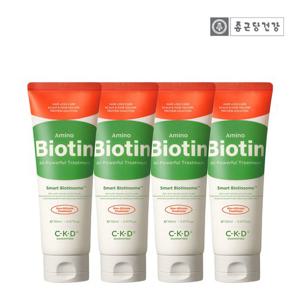 [4개 세트]CKD 아미노비오틴 논실리콘 탈모증상완화 트리트먼트 150ml*4