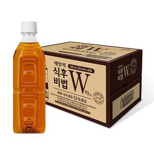 [본사직영][코카콜라]W차 식후비법 무라벨 500mlPET 24입