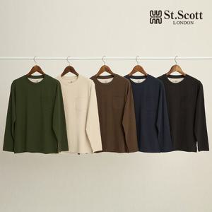 [St.Scott] 세인트 24FW 오가닉 코튼 블렌디드 피치기모 티셔츠 5종(남)