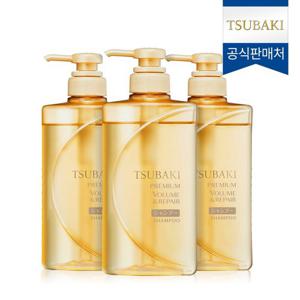 츠바키 프리미엄 볼륨 & 리페어 샴푸 490ml 3개