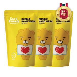 세이프솝 카카오 핸드워시 400ml X 3개 (리필) 리틀라이언