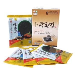 솔뫼광천 두번구운 김밥김(22g-10봉)피크닉/광천김/아이들반찬/소풍/여행