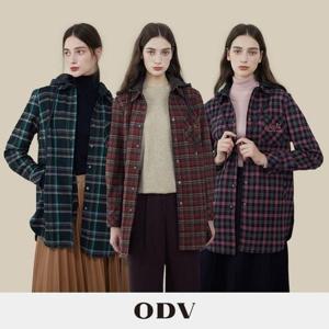 [ODV]23FW  체크 후드 아우터 1종