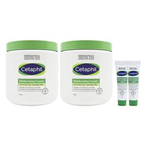 [세타필][Cetaphil] 세타필 모이스춰 라이징 크림 대용량 550g 2개+로션14g 2개