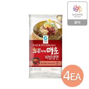 청정원 화끈하게 매운 비빔냉면 2인 420g x 4개