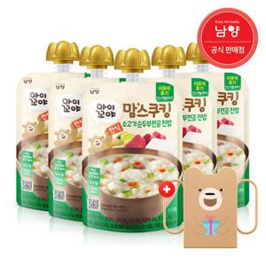 [남양] 맘스쿠킹 이유식 골라담기 100gx5개_순두부찌개진밥(12개월-)+컵홀더 증정