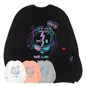 [엘라모] 3M 네온베어 맨투맨 빅사이즈 S~4XL