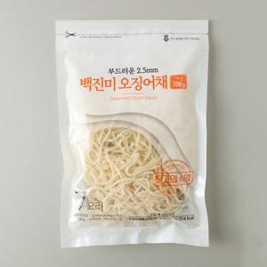 부드러운 2.5mm 백진미 오징어채 200G