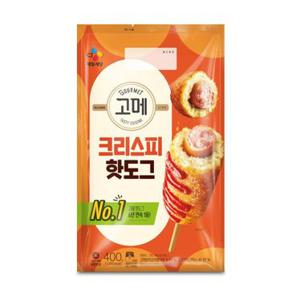 씨제이 고메 핫도그 크리스피 400G