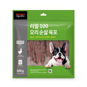 홈플러스시그니처 리얼100 오리 순살 육포 600G 애견간식