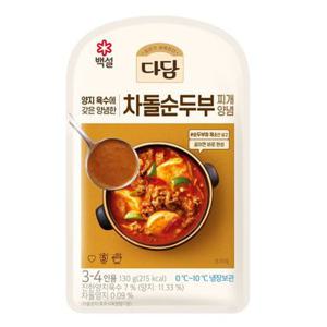 씨제이 다담 차돌 순두부찌개 양념 130G