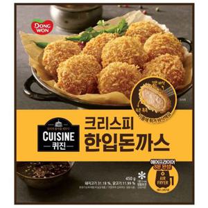 동원 퀴진 크리스피 한입 돈까스 450G