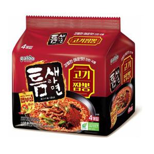 팔도 틈새라면고기짬뽕 120G*4입