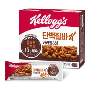 켈로그 단백질바K 카라멜&넛 120G