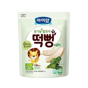 일동후디스 아이얌 유기농쌀과자시금치떡뻥 30G