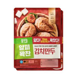 풀무원 얇피 꽉찬속 김치만두 400G*2