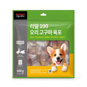 홈플러스시그니처 리얼100 오리 고구마 육포 600G 애견간식