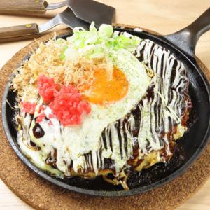 후쿠오카현 아카사카, 야쿠인, 히라오 지역 | 오코노미 Teppan Yaki Okonomiyaki Teppan Hompo(鉄板焼・お好み焼き 鉄板本舗)| 좌석 예약 전용