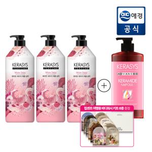 케라시스 퍼퓸샴푸 1L x 3개 + 케라마이드 극손상 트리트먼트 1L 증정 (포토리뷰 1천점)