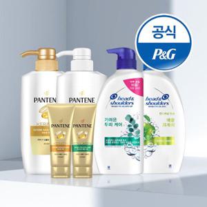 [온앤더클럽 중복쿠폰+5%카드할인]P&G 헤어케어 모음전 /헤드앤숄더/팬틴/샴푸 린스 外